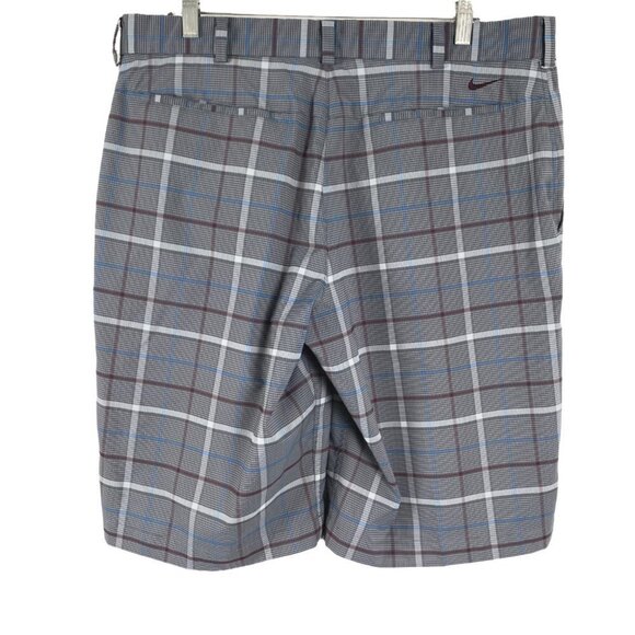 Nike Golf Shorts Multicolored Plaid Polyester Spandex Men's Size 36‎ - Picture 6 of 10